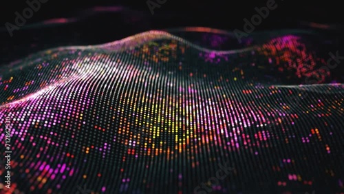 Chromatic Symphony: Mesmerizing 4K Colorful Dot Wave in After Effects at 30 FPS