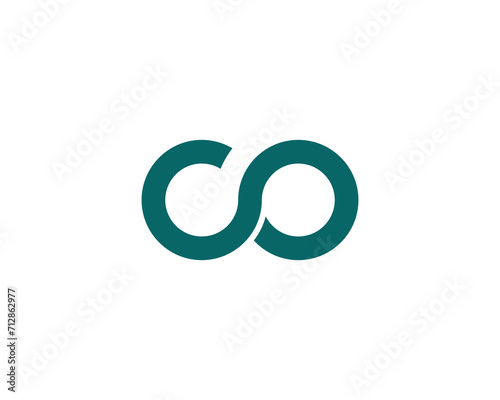 CO Logo design vector template