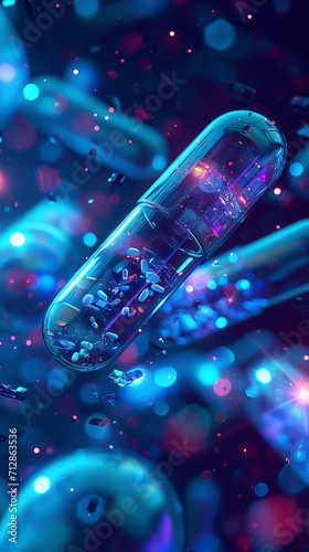 Pharma, Biotech, Background, Futuristic style © dehrig