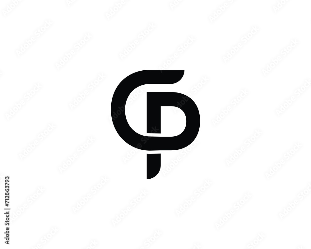 CP logo design vector template CP logo design vector template