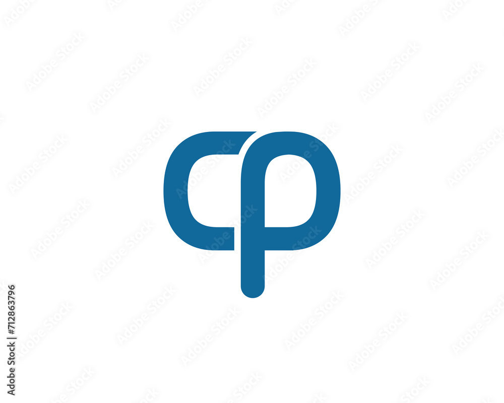 CP logo design vector template CP logo design vector template