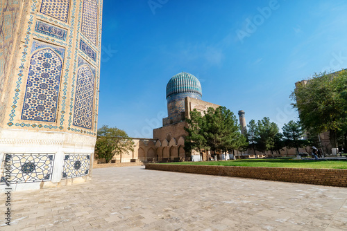 View of Bibi Khanum Mosque Complex, Samarkand, Uzbekistan photo