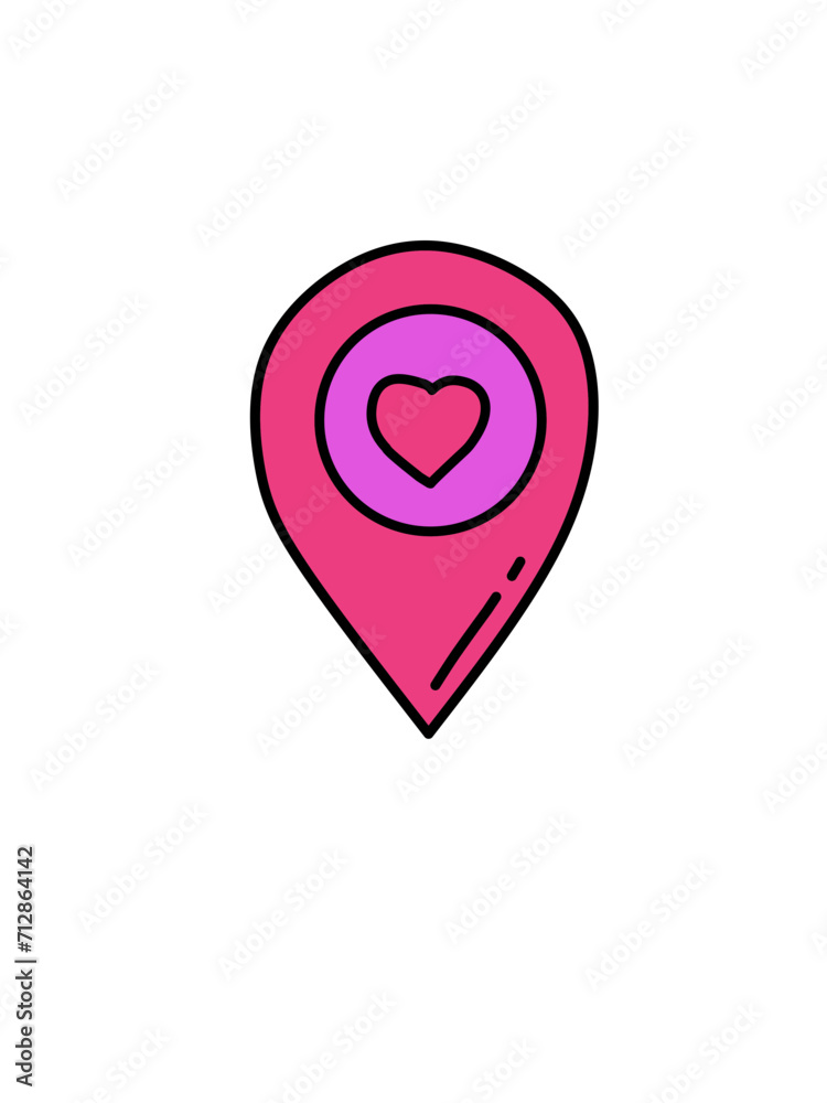 Fototapeta premium map pointer icon