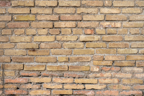 Background old vintage brick wall