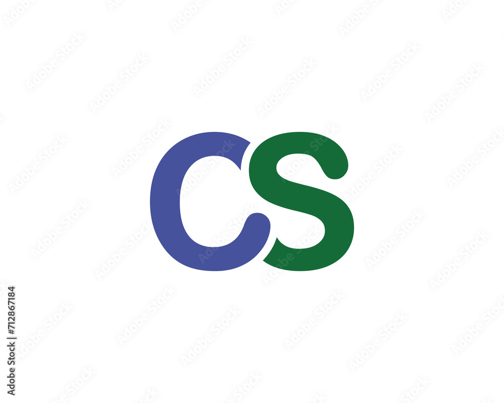 CS logo design vector template CS logo design vector template