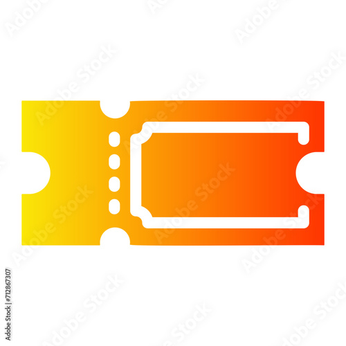 ticket office Gradient icon