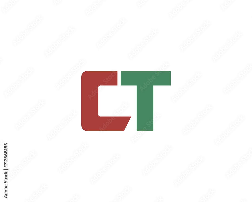 CT Logo design vector template CT Logo design vector template