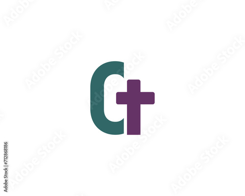 CT Logo design vector template
