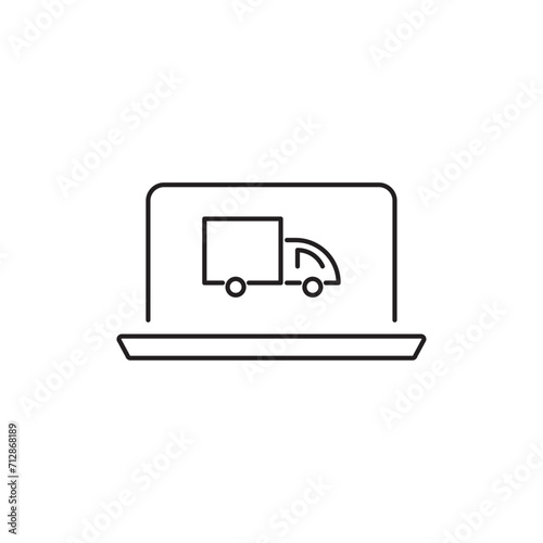 Streamlined e-commerce experience a distinctive set of minimal thin line web icons for online shopping and efficient delivery comprehensive outline icons collection in simple vector illustration