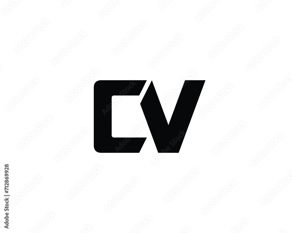 CV Logo design vector template CV Logo design vector template