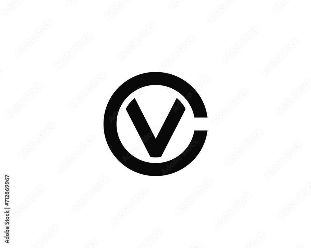 CV VC Logo design vector template CV VC Logo design vector template