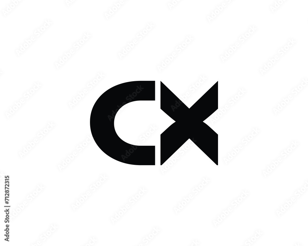 CX Logo design vector template CX Logo design vector template