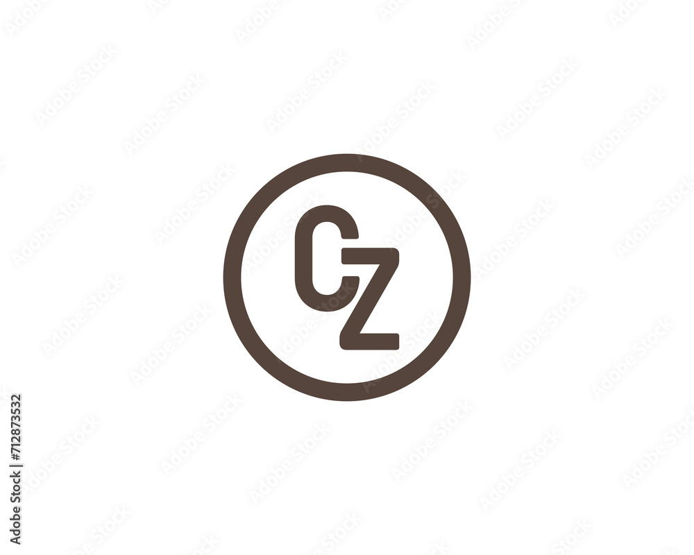CZ logo design vector template CZ logo design vector template