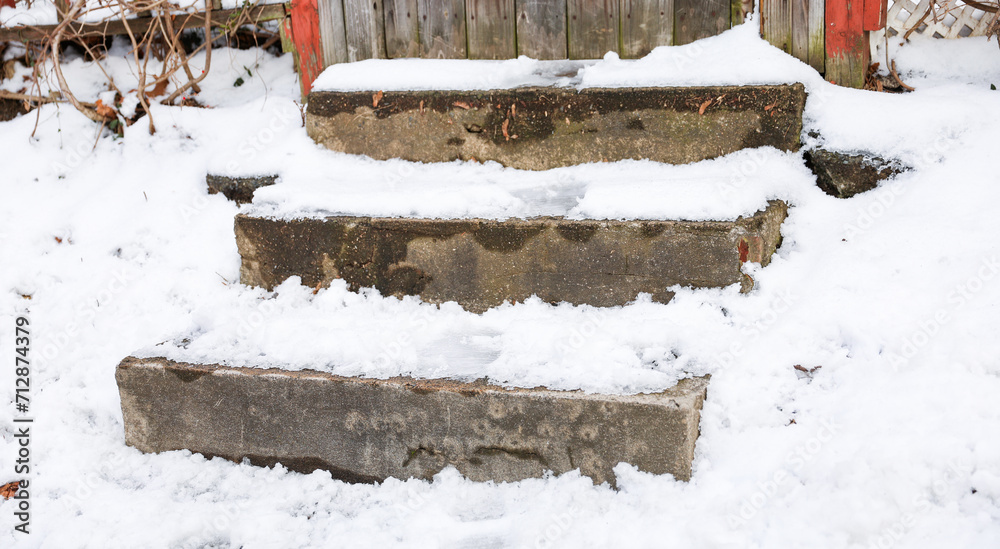 custom made wallpaper toronto digitalWinter wonderland scene with snow-covered vehicles and streets, creating a serene and festive atmosphere on a snowy day