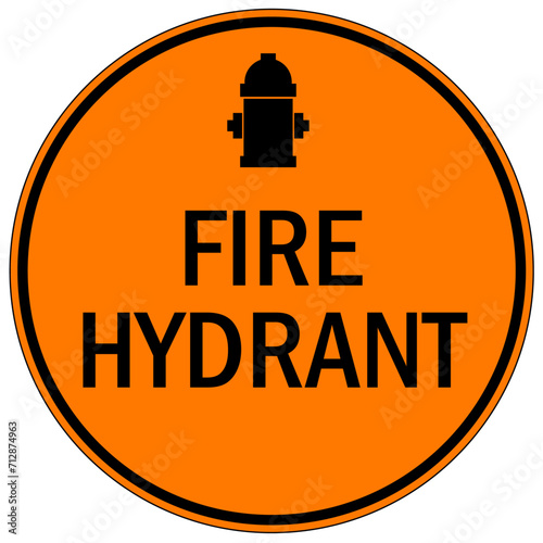 Fire hydrant sign