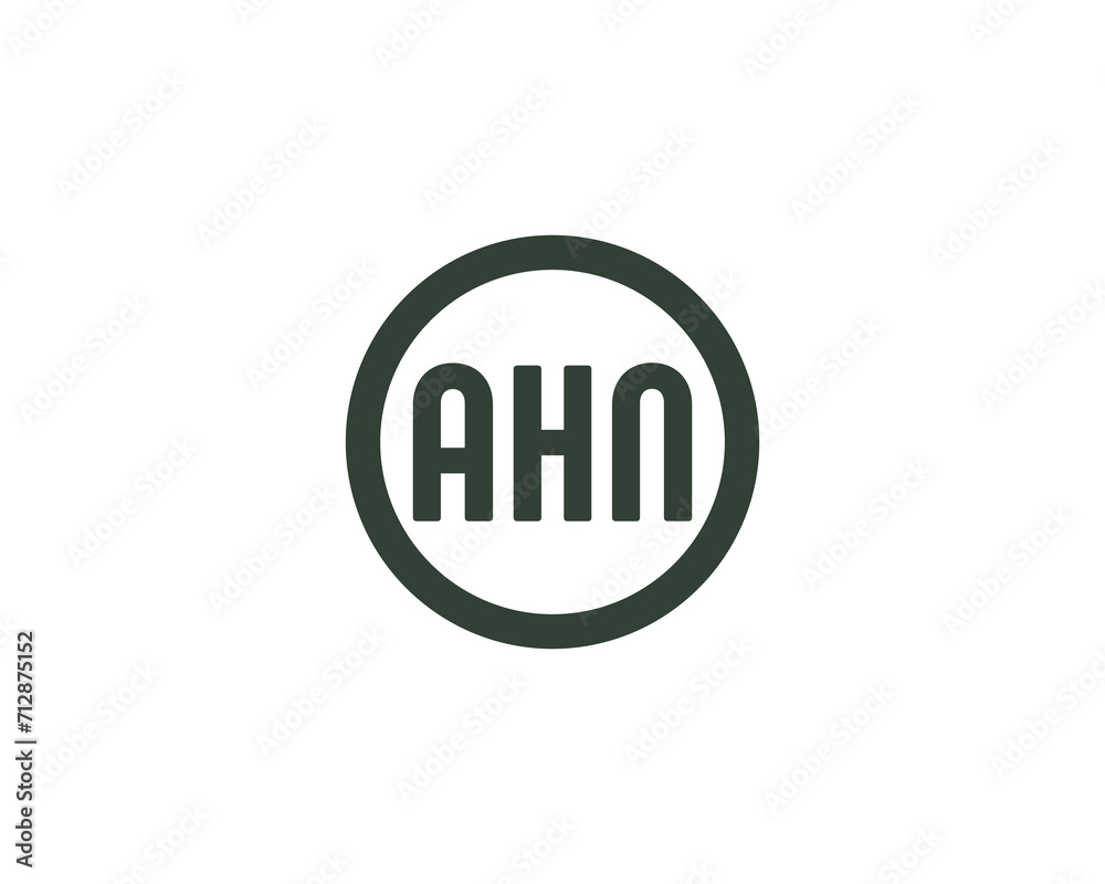 AHN Logo design vector template AHN Logo design vector template