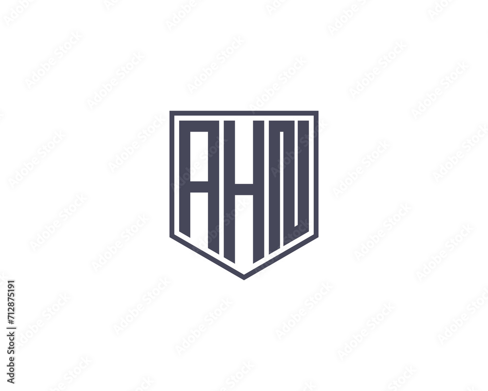 AHN Logo design vector template AHN Logo design vector template