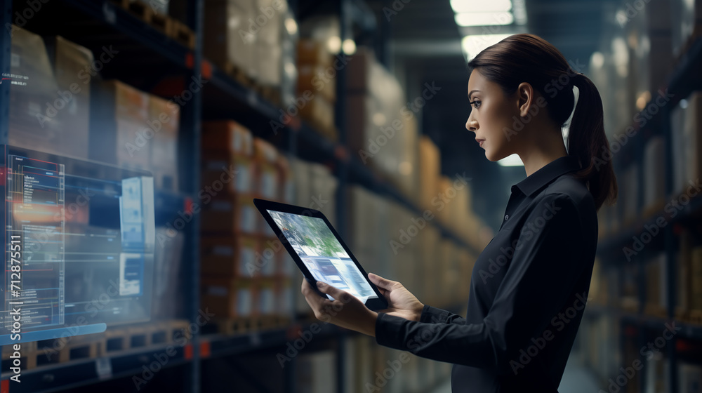 Supply chain specialists are busy in the technology center to ensure the smooth operation of logistics Supply chain specialists are busy in the technology center to ensure the smooth operation of logistics