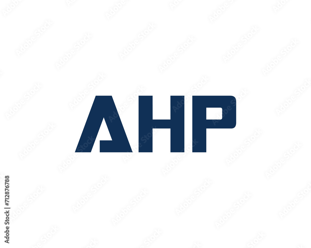 AHP Logo design vector template AHP Logo design vector template