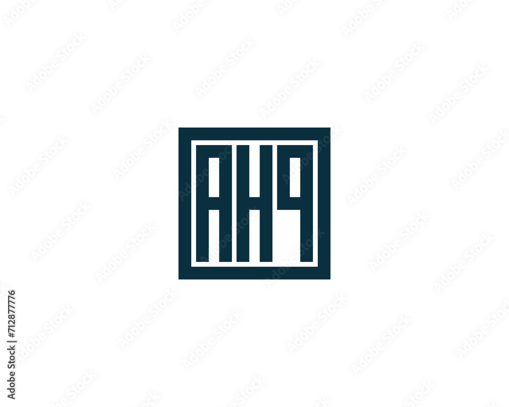 AHQ Logo design vector template