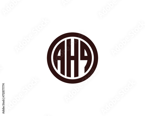 AHQ Logo design vector template