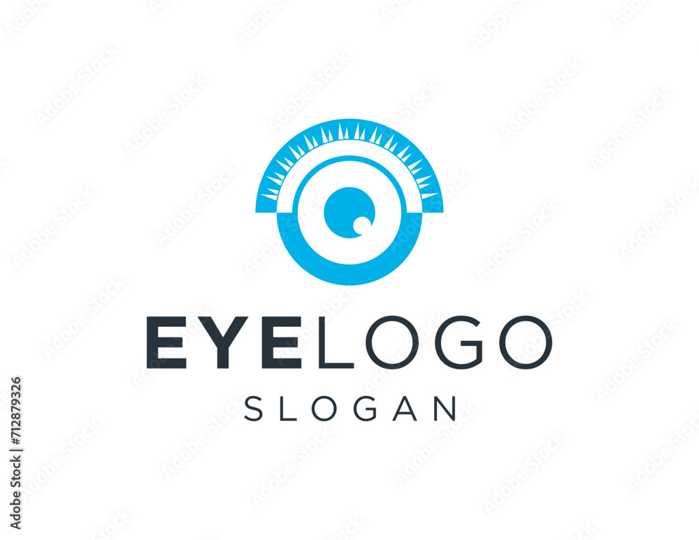Obraz premium The logo design is about Eye and was created using the Corel Draw 2018 application with a white background.