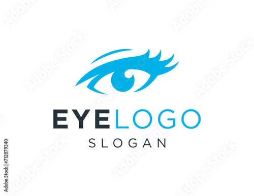 The logo design is about Eye and was created using the Corel Draw 2018 application with a white background.