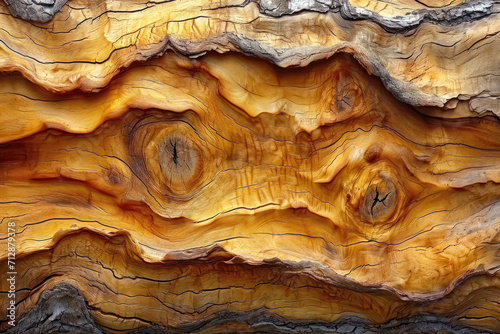 Ash wood texture background, bark, generative ai © John