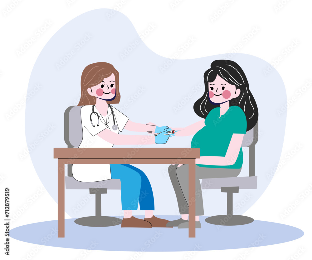 Gynecology consultation vector
