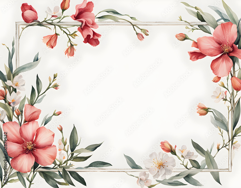wax-flowers-arranged-in-a-delicate-floral-frame-minimalist-watercolor-illustration-trending wax-flowers-arranged-in-a-delicate-floral-frame-minimalist-watercolor-illustration-trending