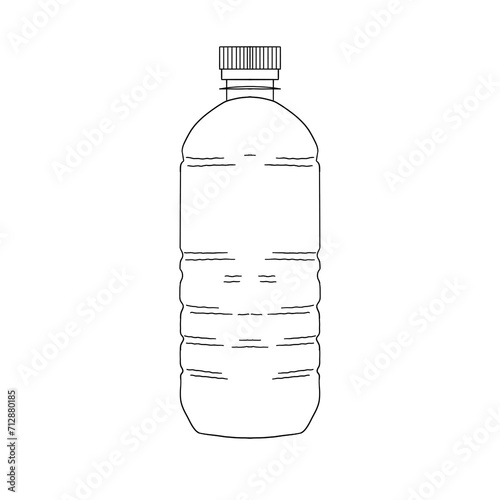 bottle of water isolated on white