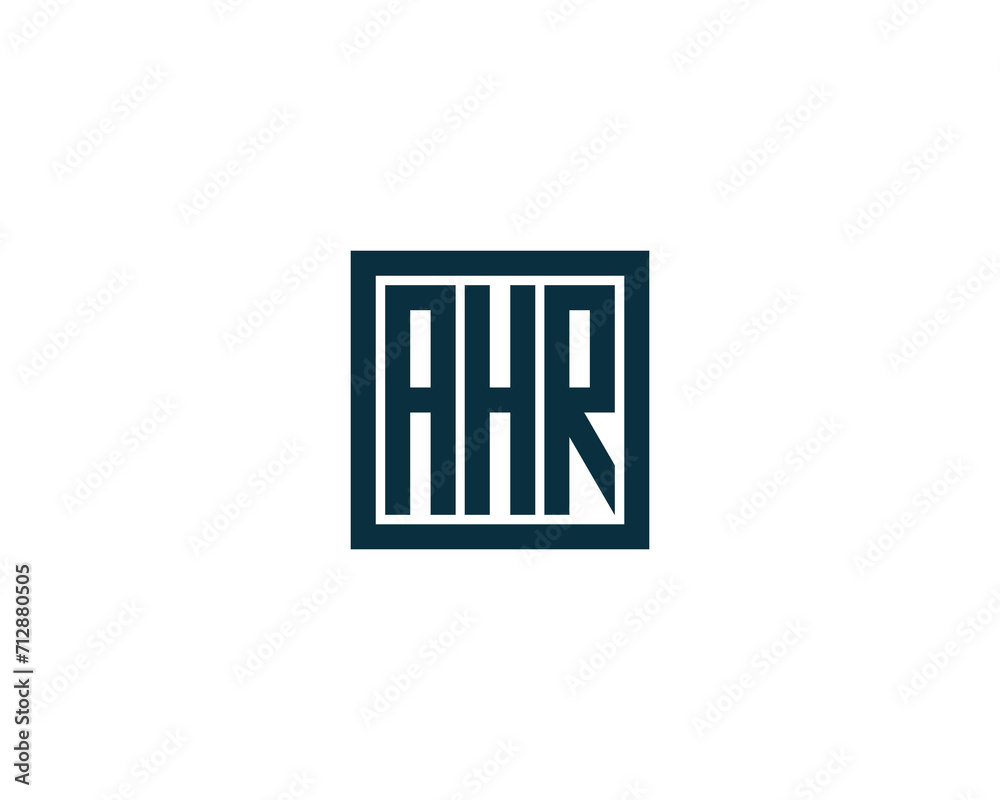 AHR Logo design vector template AHR Logo design vector template