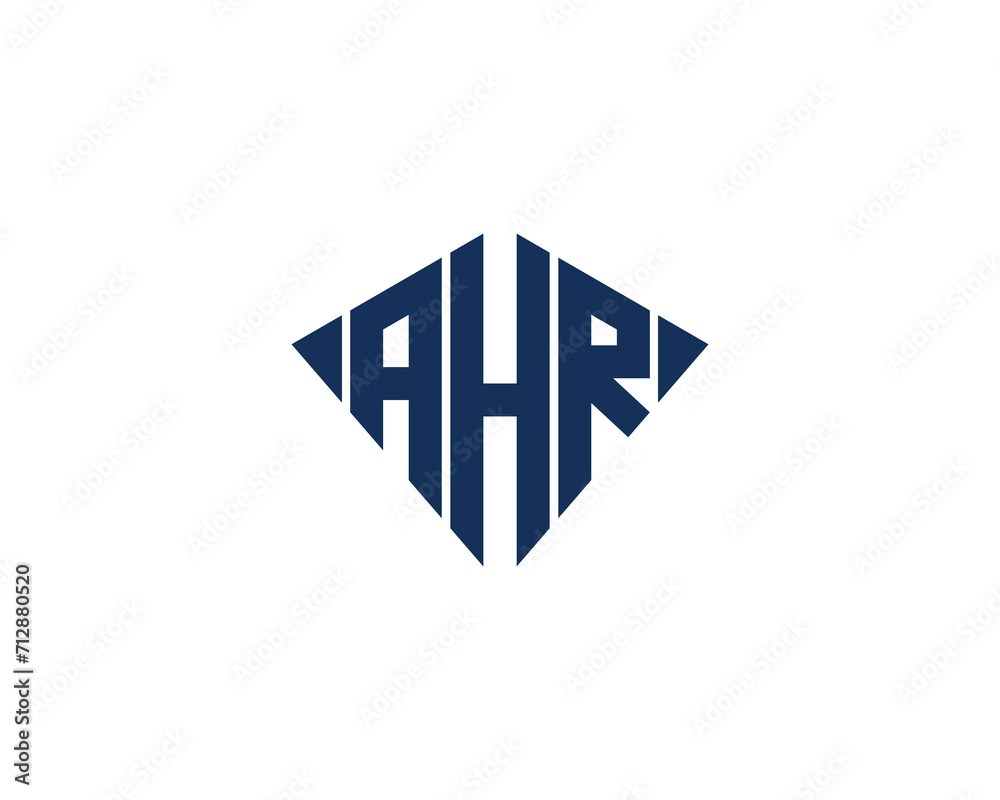 AHR Logo design vector template