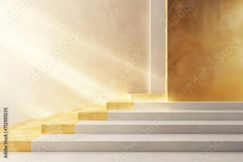 Abstract luxury minimalist gradient wallpaper pattern texture in pantone gold and white, platinum frosting.