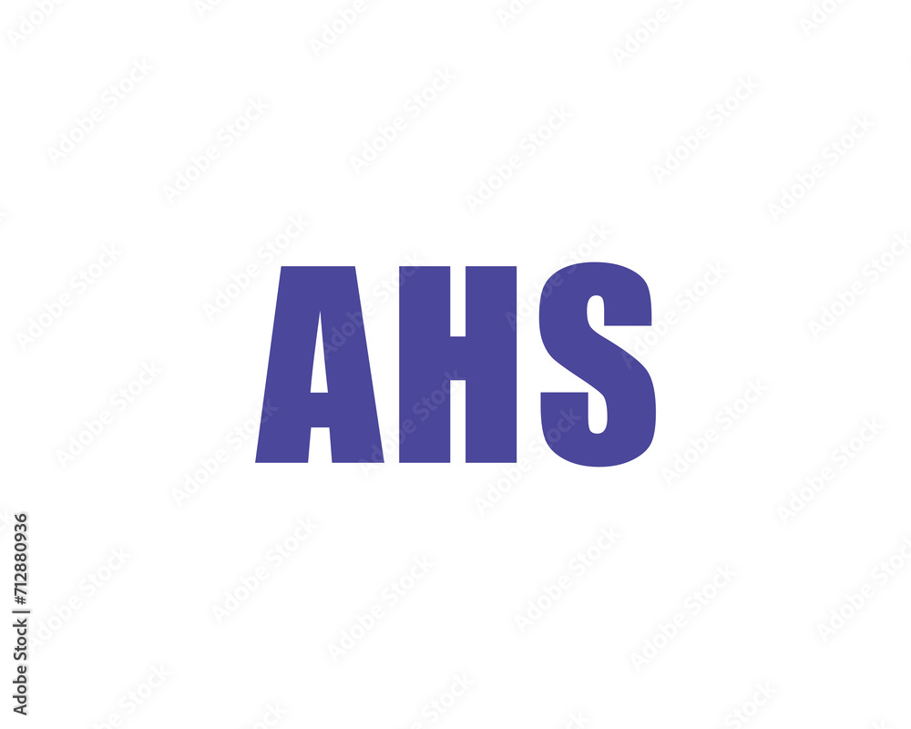 AHS Logo design vector template AHS Logo design vector template