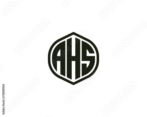 AHS Logo design vector template
