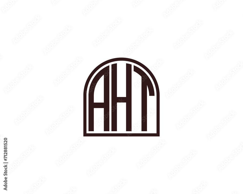AHT Logo design vector template