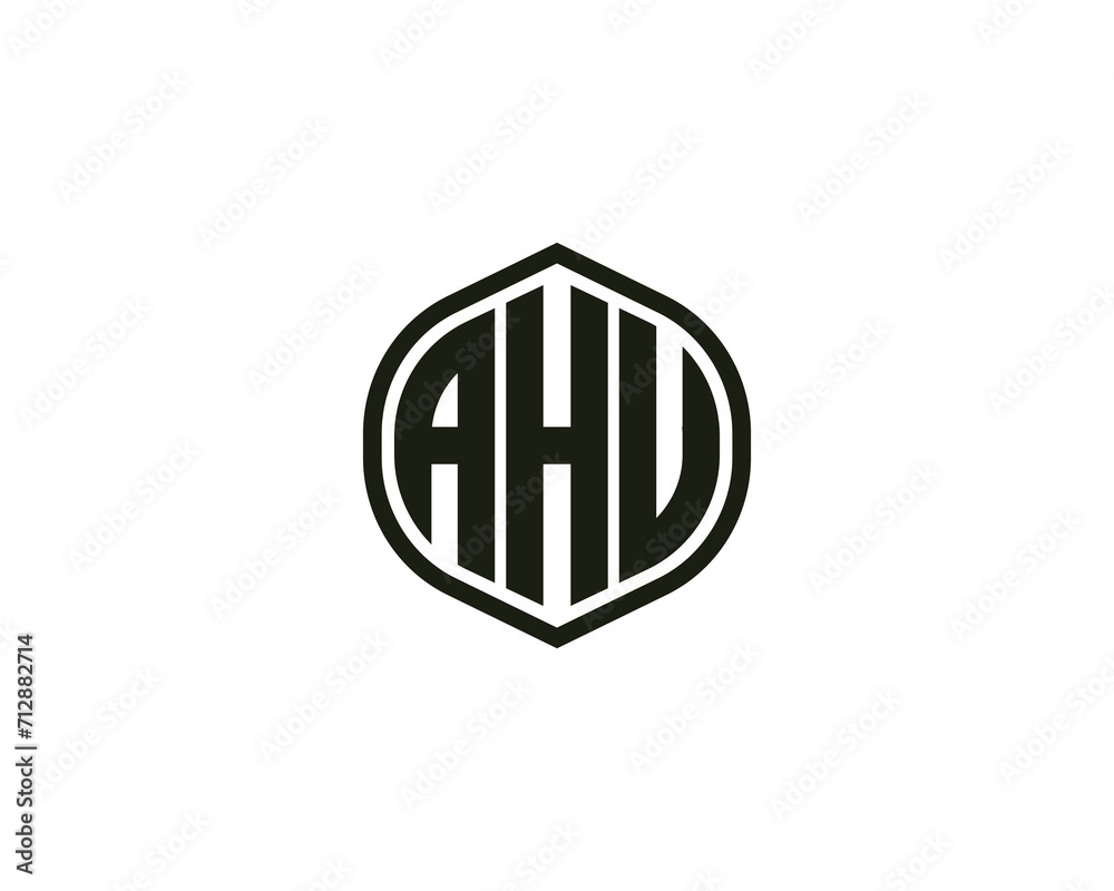 AHU Logo design vector template AHU Logo design vector template