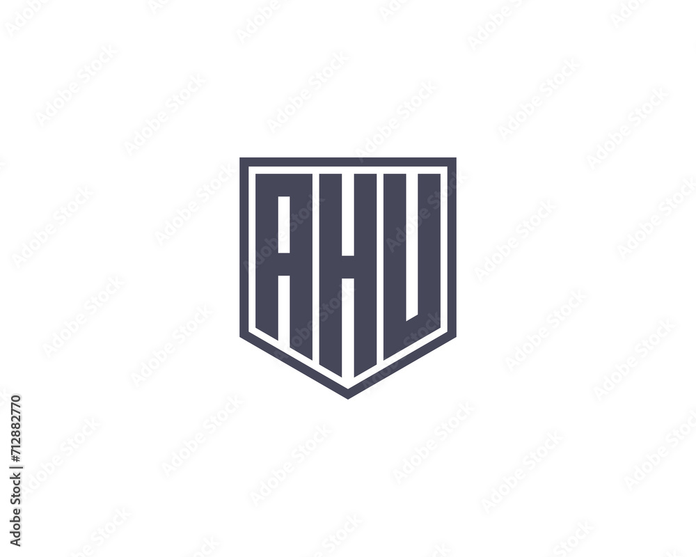 AHU Logo design vector template AHU Logo design vector template