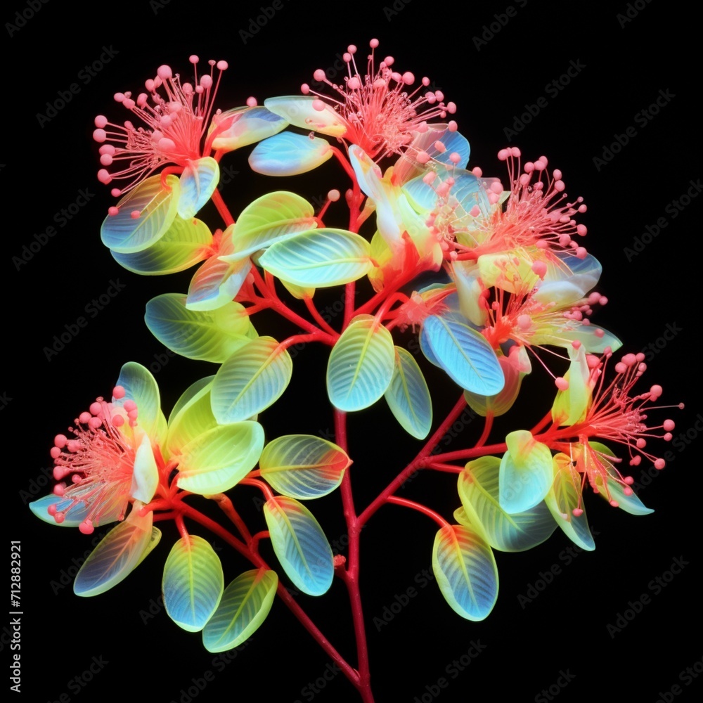 American ash Flower neon Color AI Generated pictures American ash Flower neon Color AI Generated pictures