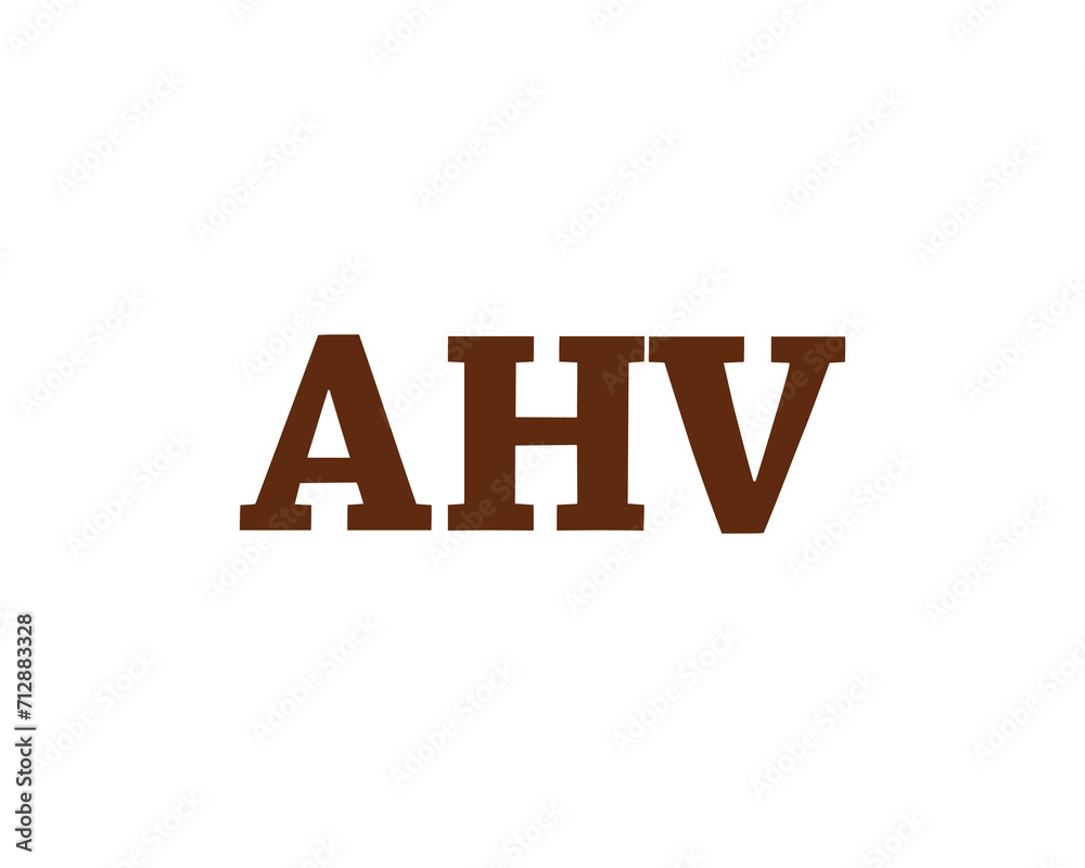 AHV logo design vector template AHV logo design vector template