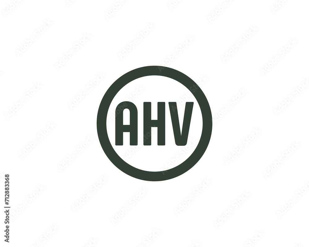 AHV logo design vector template AHV logo design vector template