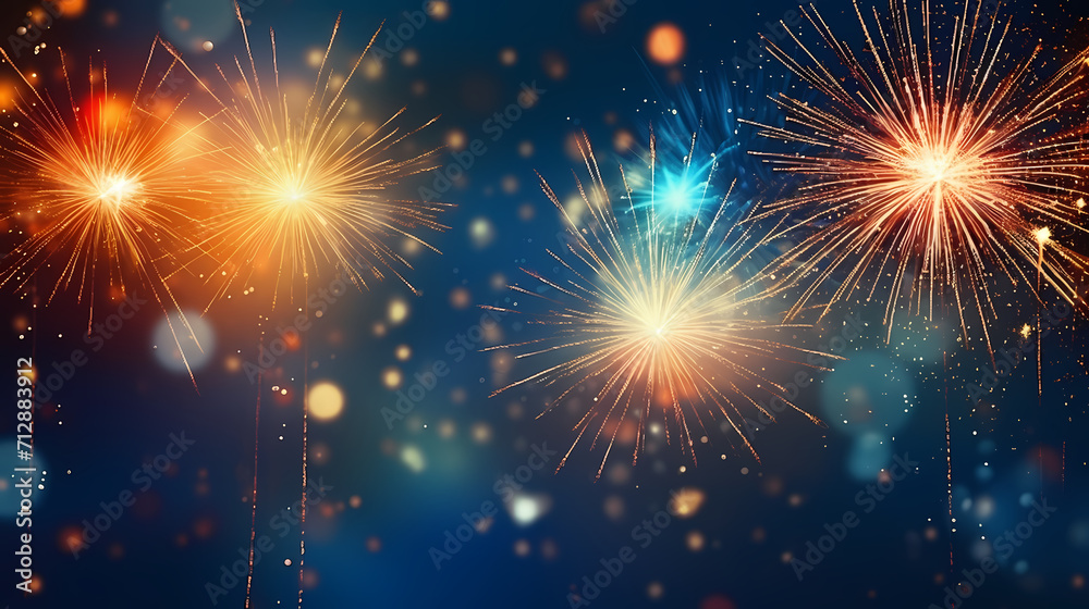 Fireworks background for celebration, holiday celebration concept Fireworks background for celebration, holiday celebration concept