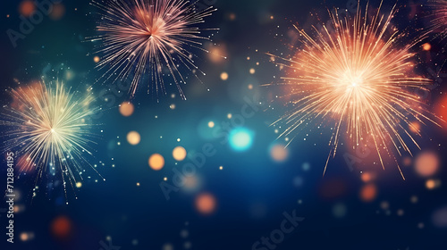 Fireworks background for celebration  holiday celebration concept