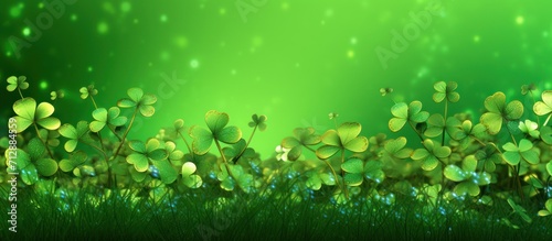 Green St Patricks day background
