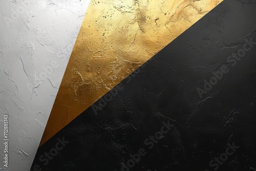 Abstract luxury minimalist gradient wallpaper pattern texture in pantone white  black and gold.
