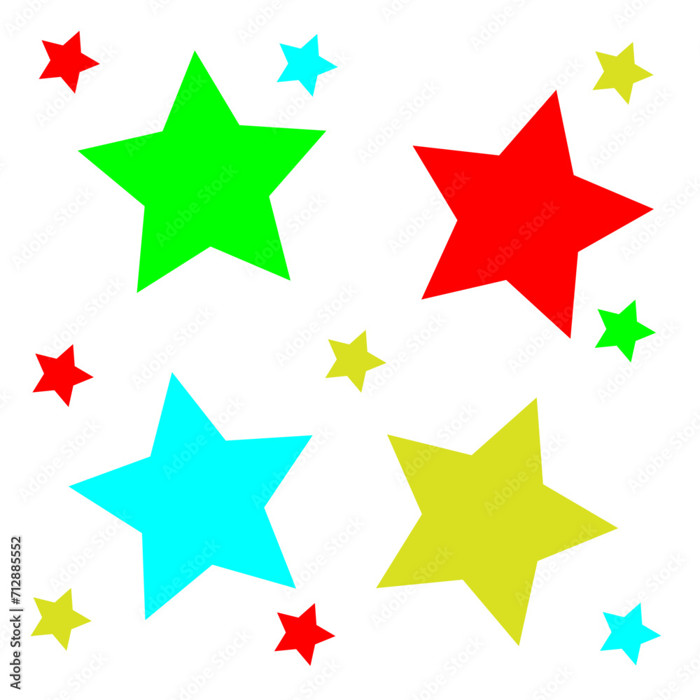 lots of stars, multi-colored, no outlines lots of stars, multi-colored, no outlines