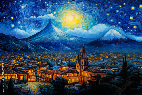 Antigua Guatemala City painting