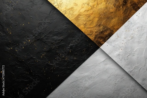 Abstract luxury minimalist gradient wallpaper pattern texture in pantone white  black and gold.