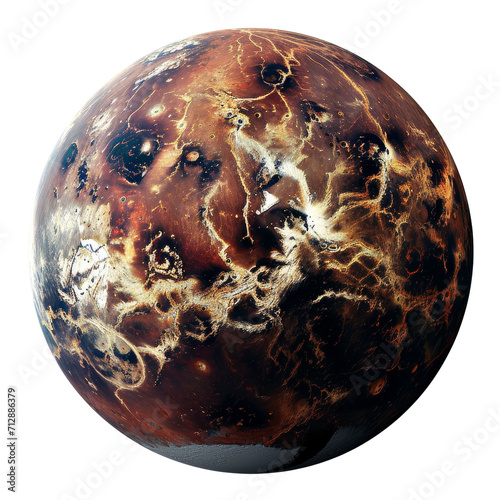 Pluto, Dwarf Planet Concept Isolated on Transparent or White Background, PNG photo